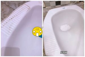 Tanpa disikat, ini trik cepat bersihkan kerak hitam membandel di kloset bermodal 3 bahan dapur