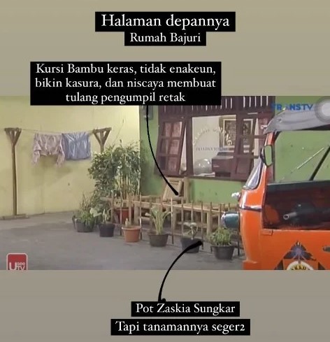 Ruang tamu jadi satu tempat salon, 10 potret rumah Bajaj Bajuri sederhana tapi punya nilai estetika