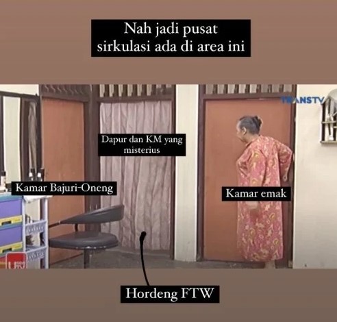 Ruang tamu jadi satu tempat salon, 10 potret rumah Bajaj Bajuri sederhana tapi punya nilai estetika