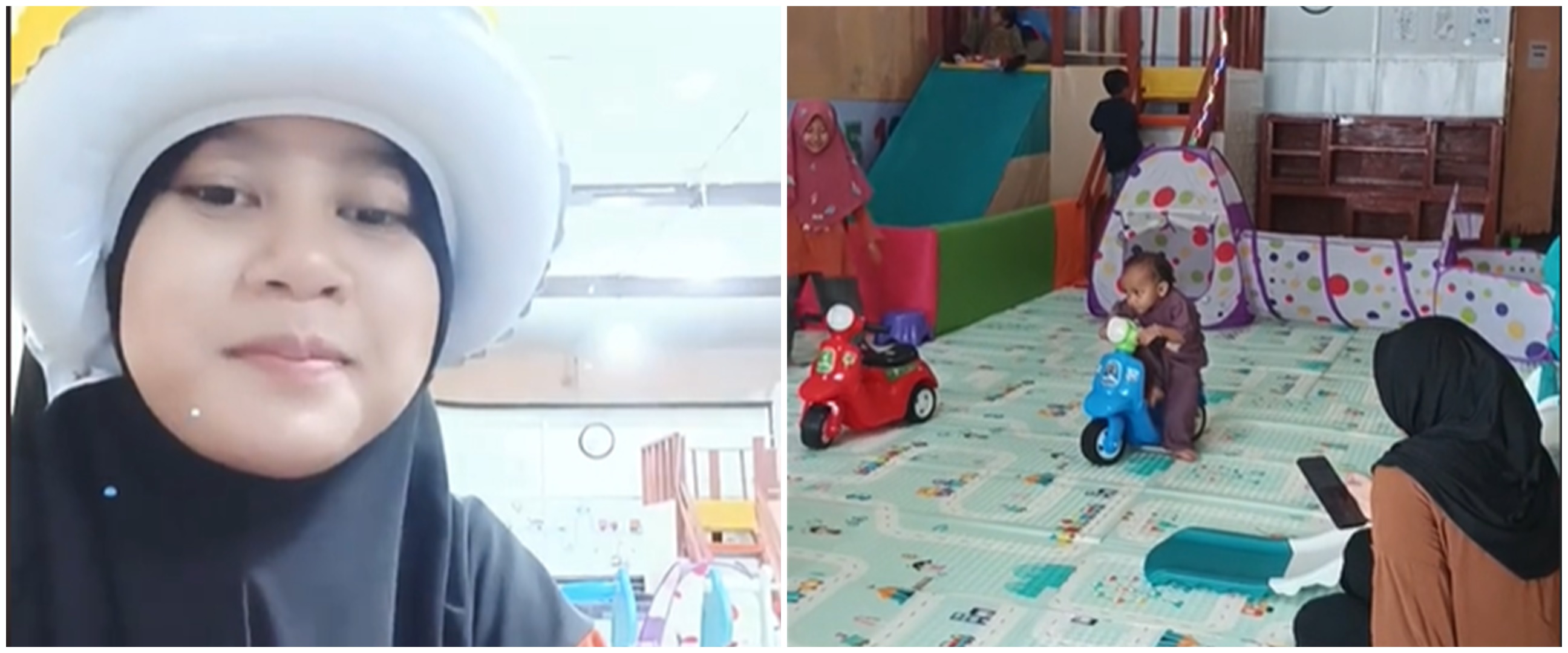 Momen bocah ragu ingin main di playground sampai menunggu lama ini bikin warganet terharu