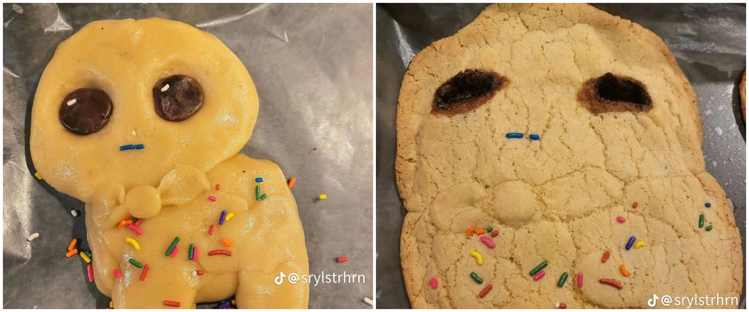 11 Potret kocak before dan after waktu bikin kue Lebaran ini bikin tepuk jidat, hasilnya di luar nurul