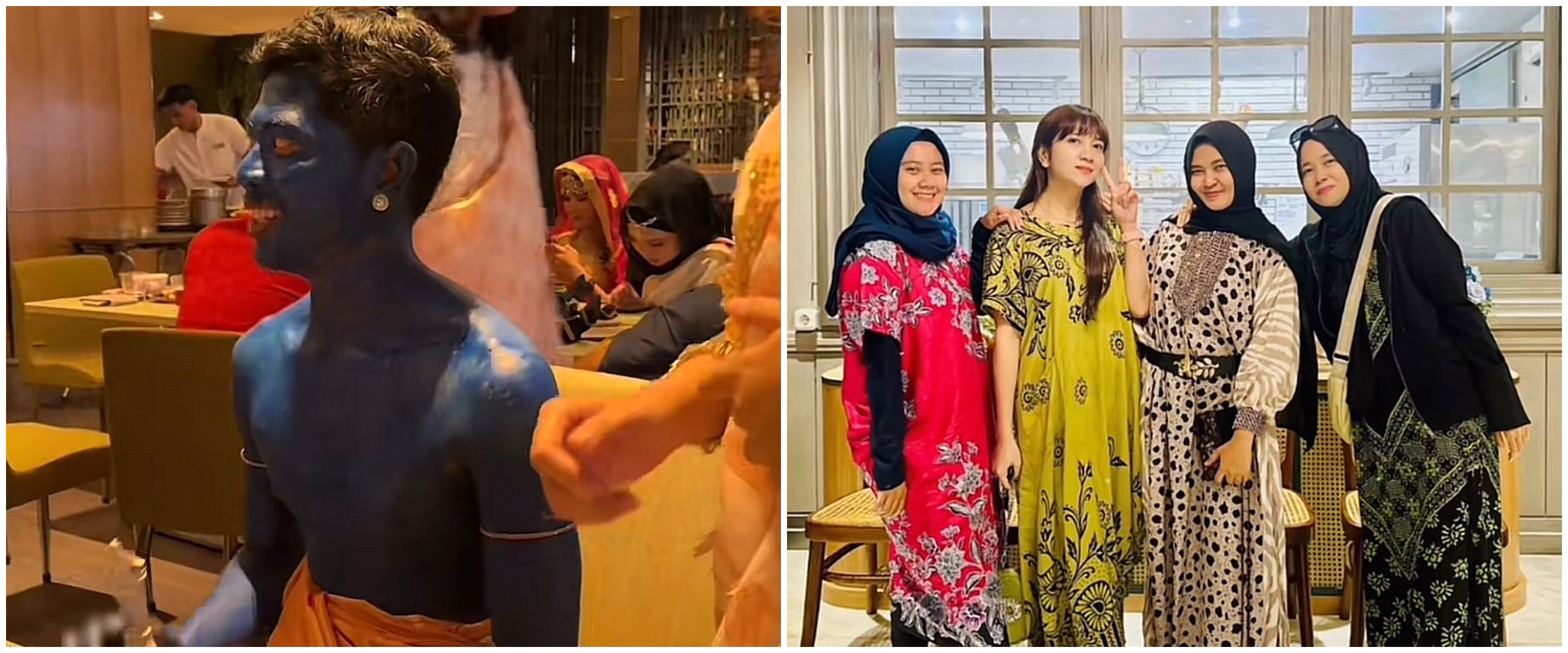 11 Potret kocak kostum buka bersama Ramadan 2024 ini nyeleneh abis, ada yang bawa unta