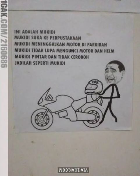 11 Potret kocak imbauan parkir kendaraan ini bacanya bikin tersenyum tipis