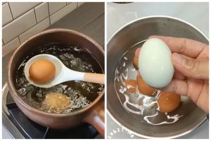 Nggak cuma ditambah garam, ini cara merebus telur agar mudah dikupas cuma tambah 1 bahan makanan