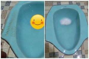Bukan pakai cairan pemutih, ini trik bersihkan kerak hitam di kloset pakai tambahan 1 bahan dapur