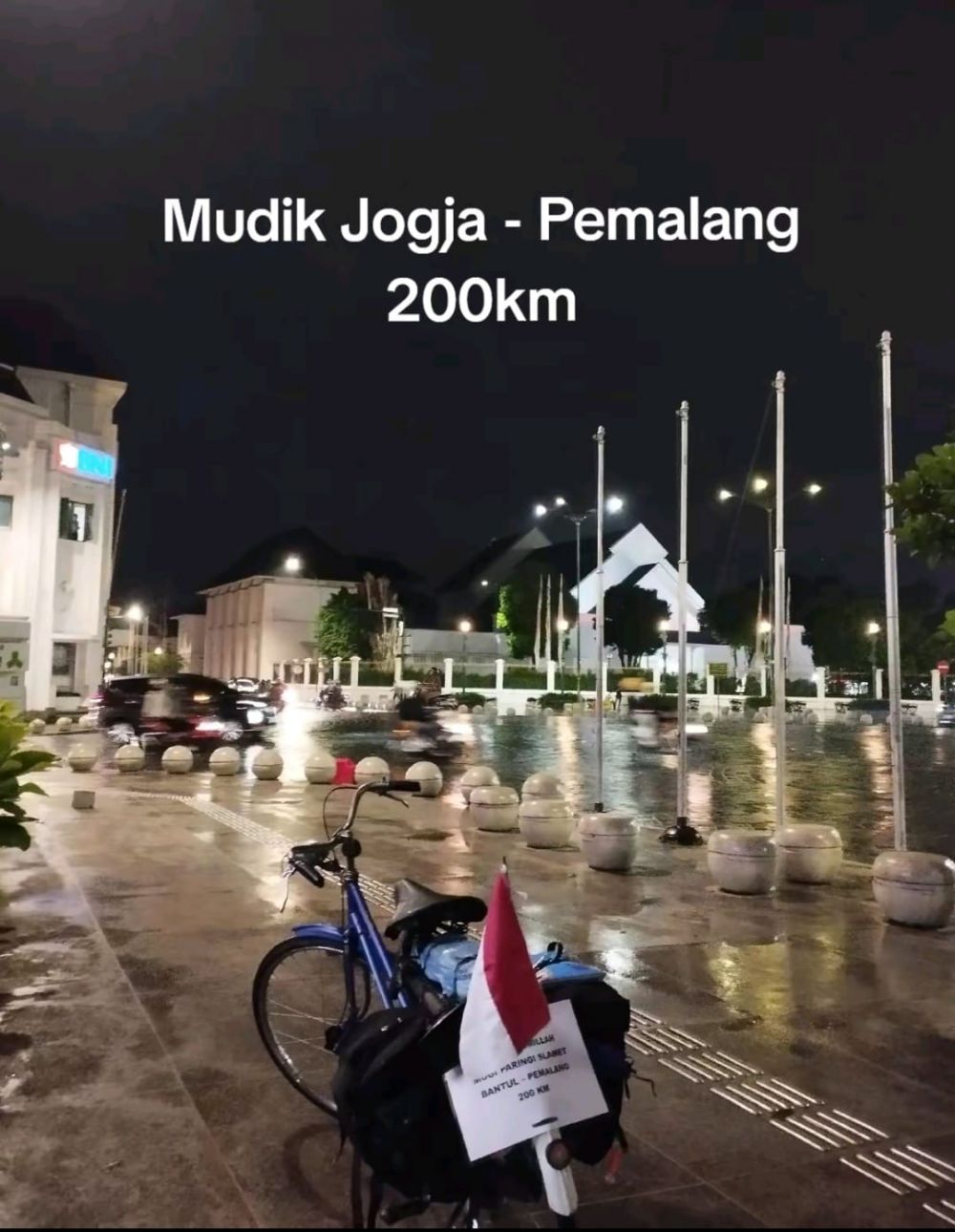 Pria bagikan perjalanan mudik pakai sepeda dari Jogja ke Pemalang, jalur tempuhnya jadi sorotan