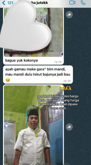 Definisi cinta pertama anak perempuan, respons ayah diberi baju Lebaran ini bikin mewek berjamaah