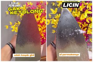 Tanpa disikat pasta gigi, ini trik bersihkan noda lengket di setrika cuma pakai 1 bumbu dapur