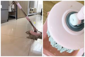 Bikin lantai lebih kesat, ini cara cuci kain pel bau dan dekil cuma pakai 3 bahan dapur
