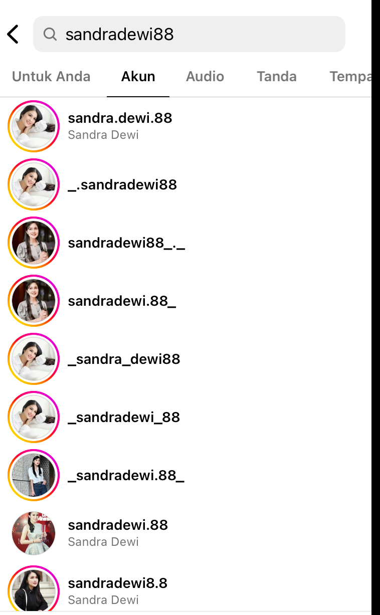 Akun Instagram Sandra Dewi lenyap usai terungkap kasus timah, ini yang terjadi pada akun IG ibu & adik