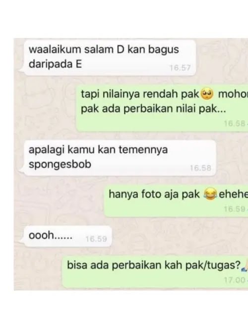  11 Chat lucu percakapan tentang nilai di sekolah ini bacanya jadi geregetan