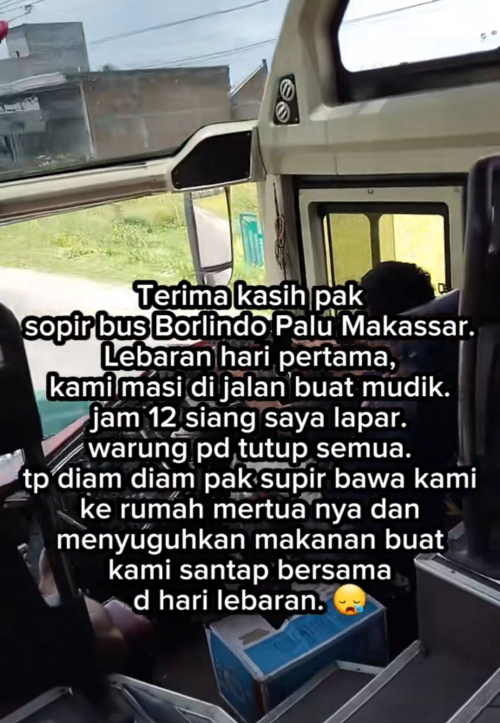 Kisah sopir bus singgahkan penumpang lapar ke rumah mertua untuk makan saat Lebaran, panen pujian