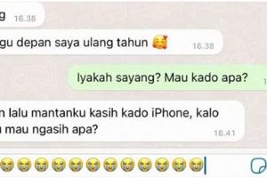 11 Chat lucu pacar minta hadiah ini sungguh diluar prediksi ‘BMKG’, bikin nangis insecure
