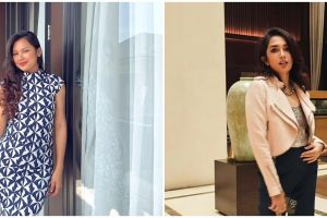 Gaya 10 seleb ke pasar tradisional, penampilan Indah Permatasari bareng ibu-ibu pasar bikin salfok