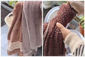 Tanpa diberi sitrun, ini trik mencuci handuk agar semakin bersih dan nggak kaku ditambah 1 bahan dapur