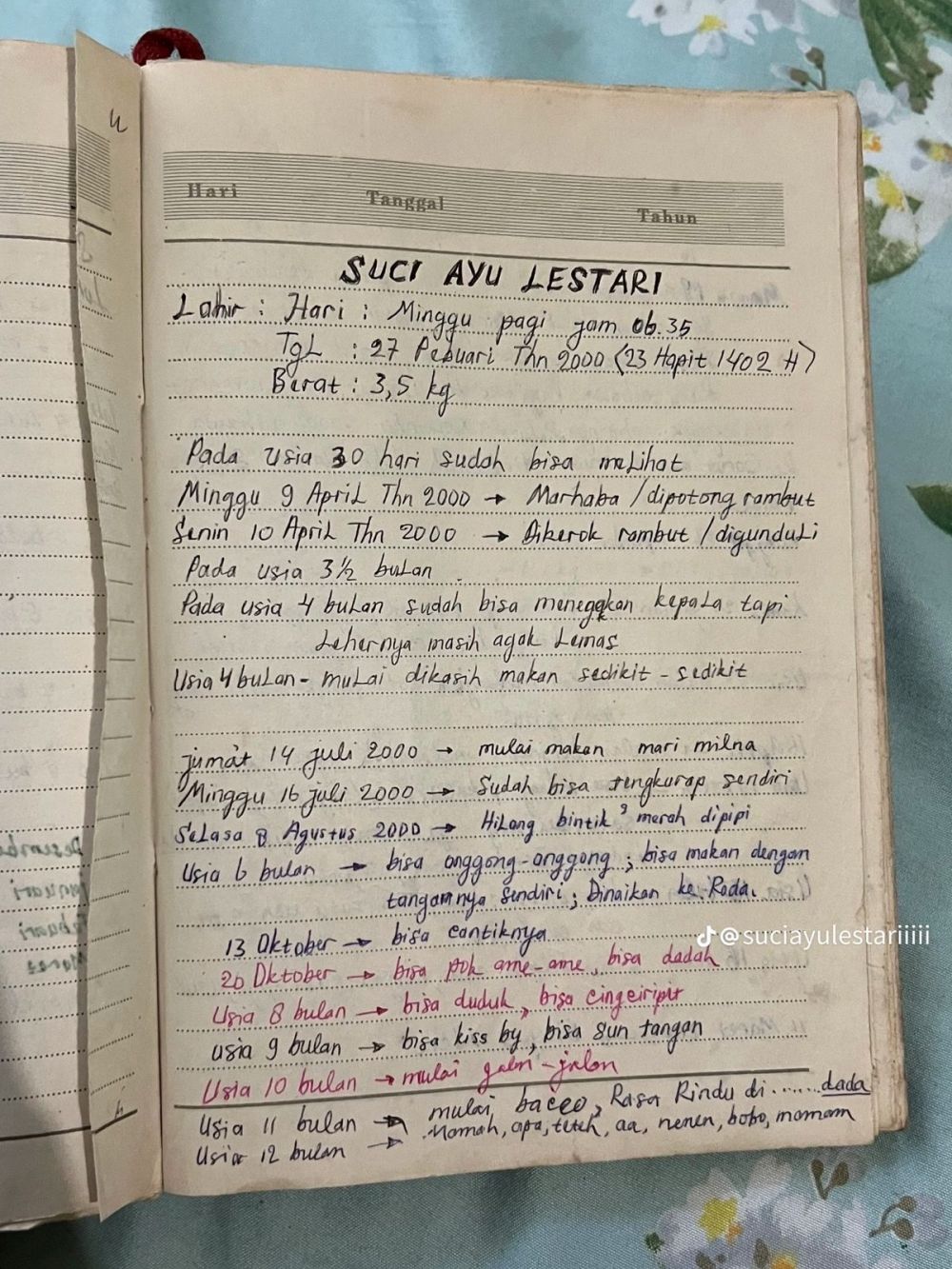 Anak perempuan ini dibikin terharu oleh catatan ibunya, ternyata begini isi tulisannya