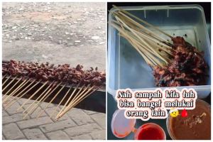 Runcingnya berisiko, ini cara buang sampah tusuk sate agar tak melukai orang lain tanpa perlu dikubur