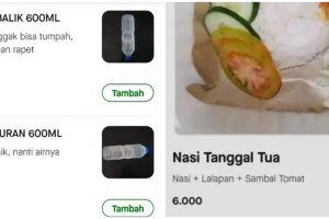 11 Potret kocak nama menu nyeleneh di aplikasi ojek online ini bikin nyengir sambil bilang 'apa sih!'