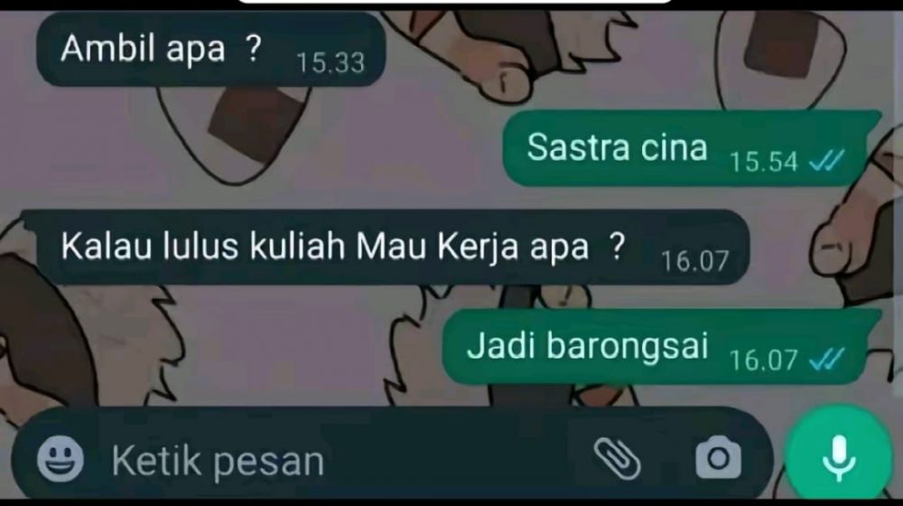 11 Chat lucu fresh graduate ditanya bakal jadi apa ini jawabannya menohok abis, bikin geleng kepala