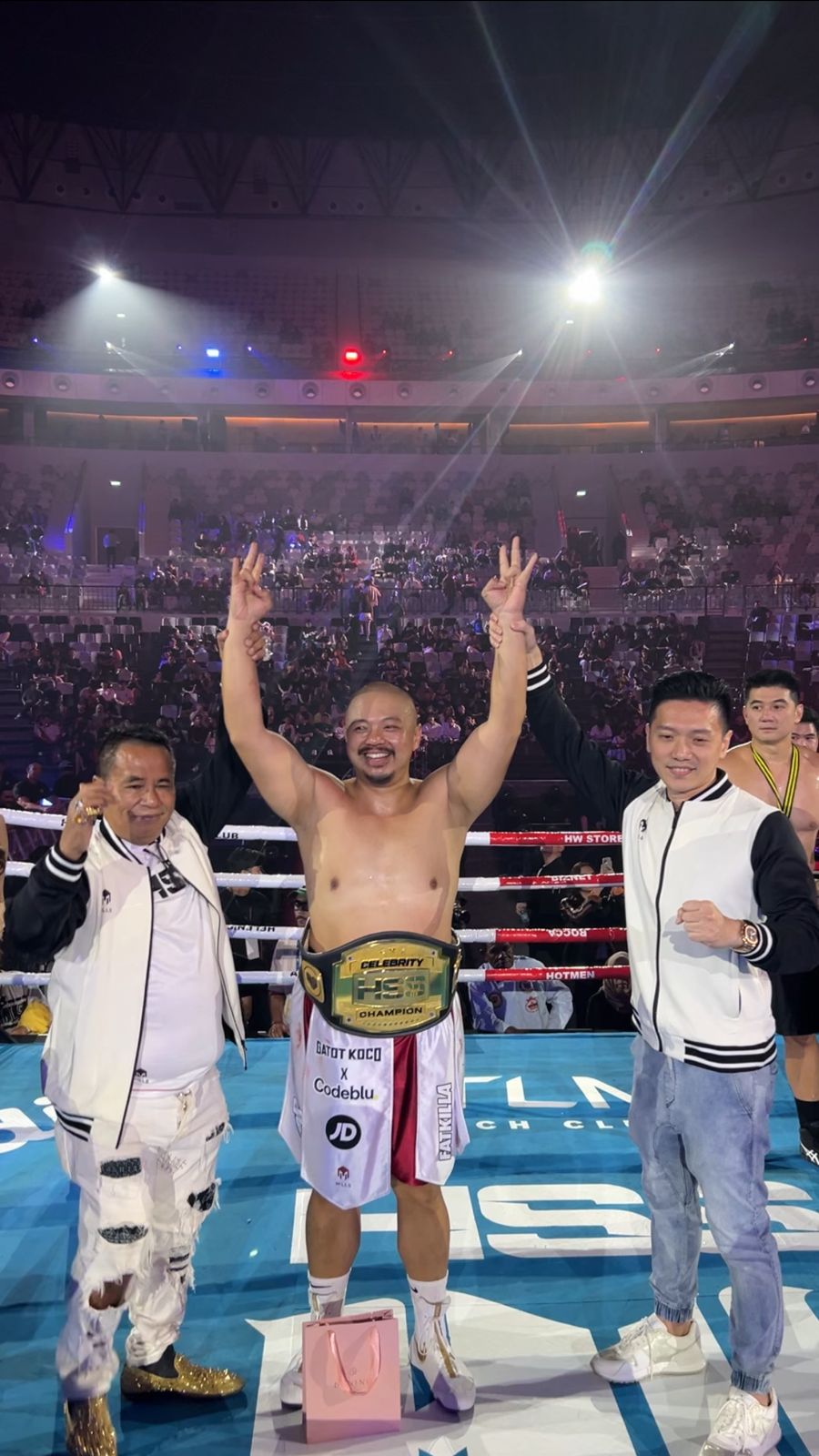 Adu tinju di Holywings Sport Show Series 5, Codeblu bikin K.O Chef Arnold