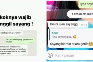 11 Chat lucu nurutin permintaan pacar ini dijamin menguji kesabaran, pengen marah tapi terlanjur sayan