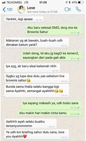Isi chat 11 seleb ke istrinya ini bikin gemas, Pratama Arhan ngeluh manja ke Azizah Salsha