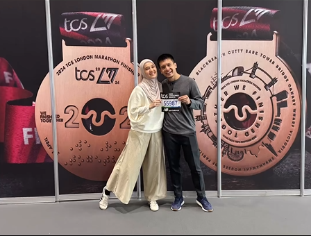 10 Momen Dimas Seto finish di London Marathon meski tengah penyembuhan tifus, kegigihannya tuai pujian