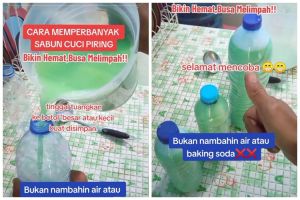Tak perlu baking soda, ini trik memperbanyak sabun cuci piring agar hasilnya tetap kental dan berbusa