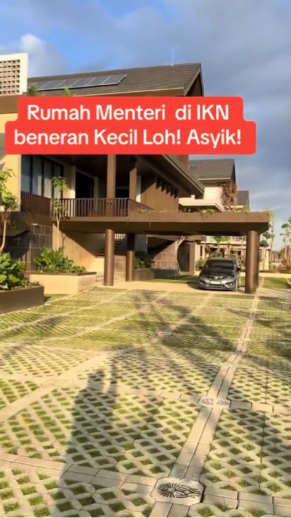 Terasnya tanpa pagar, ini 11 potret rumah menteri dua tingkat di IKN mewah didominasi marmer