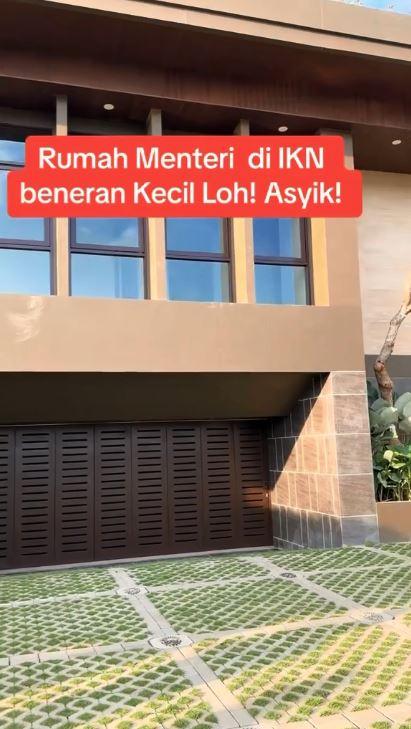 Terasnya tanpa pagar, ini 11 potret rumah menteri dua tingkat di IKN mewah didominasi marmer
