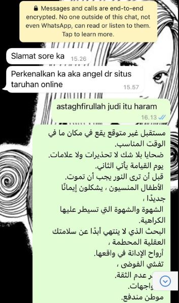 Hidup lagi damai-damainya, 11 chat lucu dimodusin admin judi online ini bikin resah