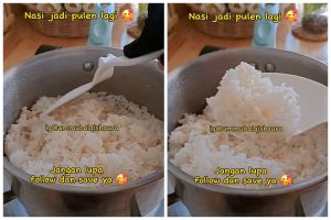 Tanpa ditambah air, ini cara menghangatkan nasi agar pulen lagi meski tanpa ditanak di rice cooker