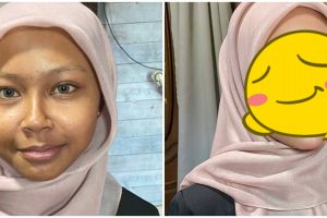 Hasilnya auto panen pujian, transformasi cewek berwajah kusam dirias look makeup glossy ini flawless