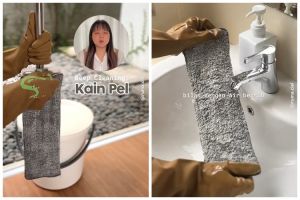 Tanpa disikat, ini trik mencuci kain pel dekil jadi kinclong lagi pakai tambahan 2 bahan dapur
