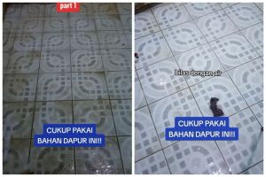 Tak perlu digosok sitrun, ini trik membersihkan kerak di lantai kamar mandi andalkan 1 bahan dapur