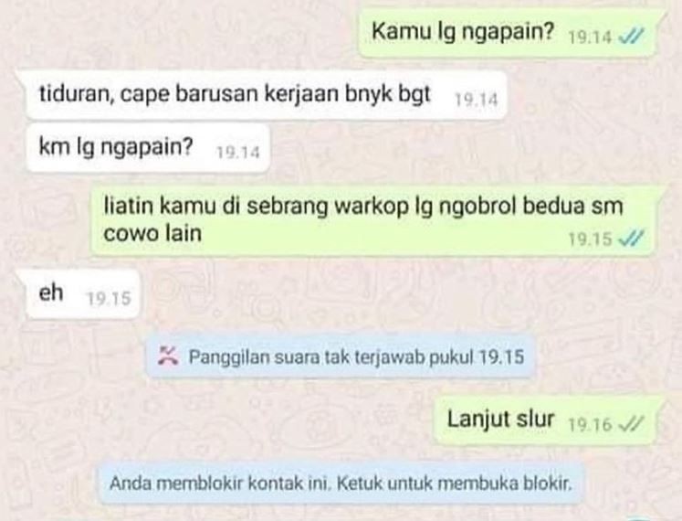 11 Chat lucu orang ketahuan selingkuh ini bikin nggak bisa berkata-kata, paniknya tembus layar HP