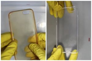 Bukan dioles pasta gigi, ini trik bersihkan casing HP menguning agar bening lagi pakai 2 bahan dapur
