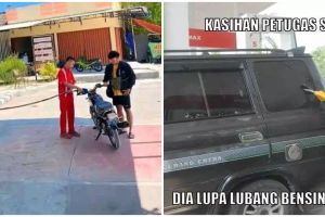 11 Potret kocak kelakuan absurd orang pas ngisi bensin ini malah nyusahin, bikin geleng kepala