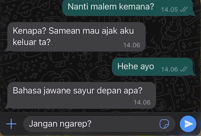11 Chat lucu ditolak secara halus ini bikin terpaksa senyum getir, bisa ditolongin nggak tuh?