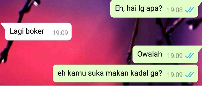 11 Chat lucu betapa sulitnya mencari topik ini bikin tak bisa berkata-kata, usahanya jempolan