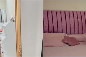 Penataannya rapi pol, 9 potret kamar tidur Larissa Chou dengan bedding pink ini tampilannya classy