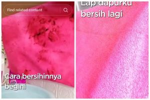 Bukan direbus pakai baking soda, ini trik cuci lap dapur berminyak dan kumal pakai 2 bahan sederhana