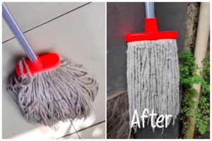 Tanpa perlu dikucek, ini cara memutihkan kain pel dekil dan berminyak cuma pakai 3 bahan dapur