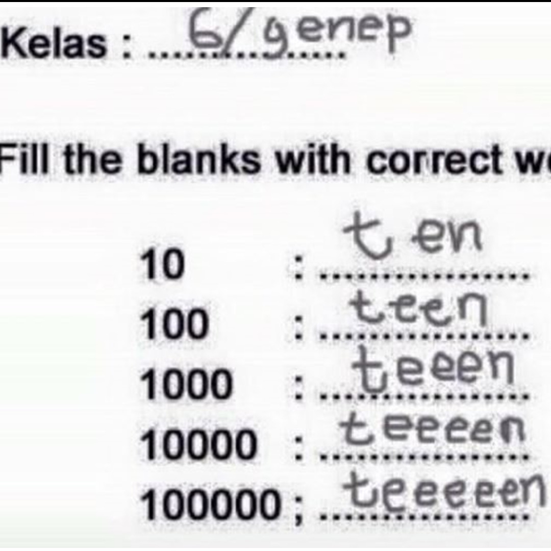 11 Potret kocak jawaban siswa di soal bahasa Inggris ini mindblowing abis, bikin tepuk jidat