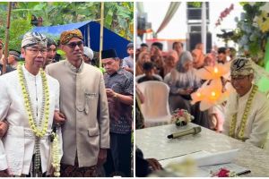 Momen pernikahan pengantin terpaut usia 40 tahun ini sosoknya curi perhatian, begini 8 momennya