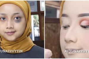 Transformasi makeup dengan tanda lahir di wajah dirias jadi manten bergaya India, hasilnya flawless
