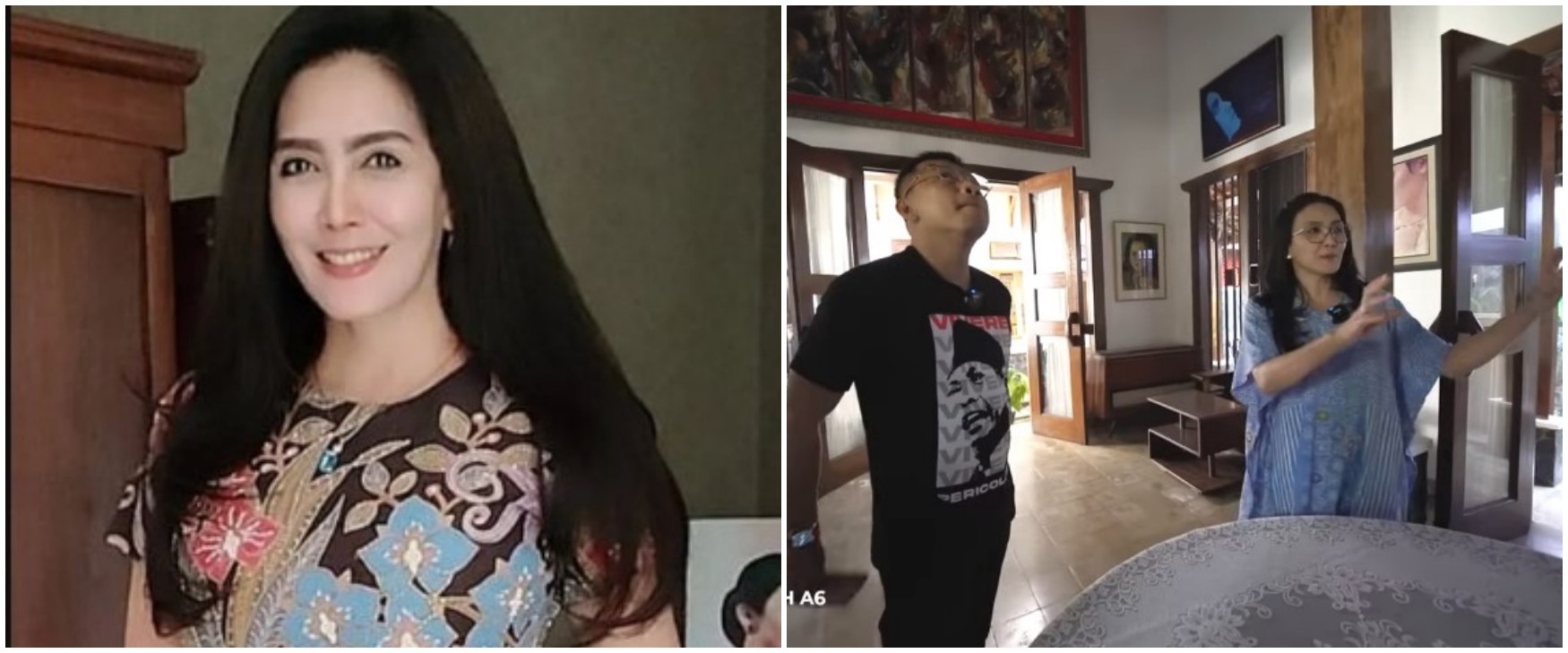 Desain rumah dirancang sendiri, 9 potret ruang tamu Rieke Diah Pitaloka interiornya kental etnik Jawa