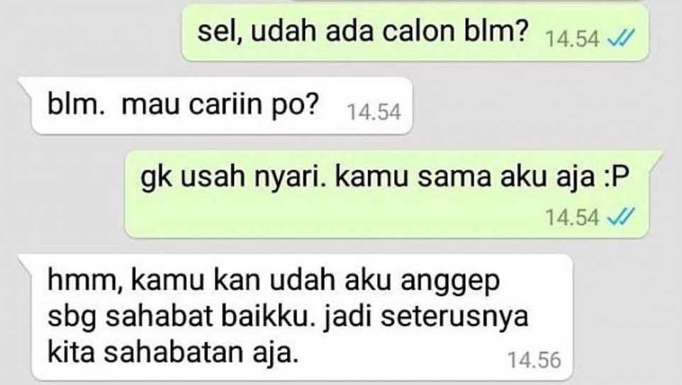 11 Chat lucu punya niat melamar ini responsnya malah nyelekit abis, auto gagal jadi menantu deh