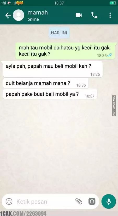 11 Chat lucu suami istri kurang fokus ini bikin senyum kecut, kok bisa kepikiran