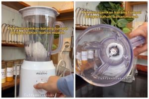 Tanpa cangkang telur, trik emak-emak asah mata pisau blender ini auto tajam pakai 1 bahan dapur